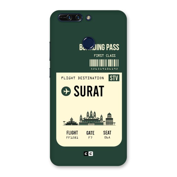 Surat Boarding Pass Back Case for Honor 8 Pro