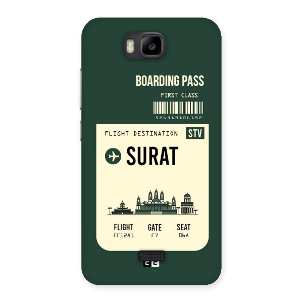Surat Boarding Pass Back Case for Honor Bee