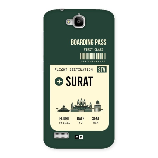 Surat Boarding Pass Back Case for Honor Holly