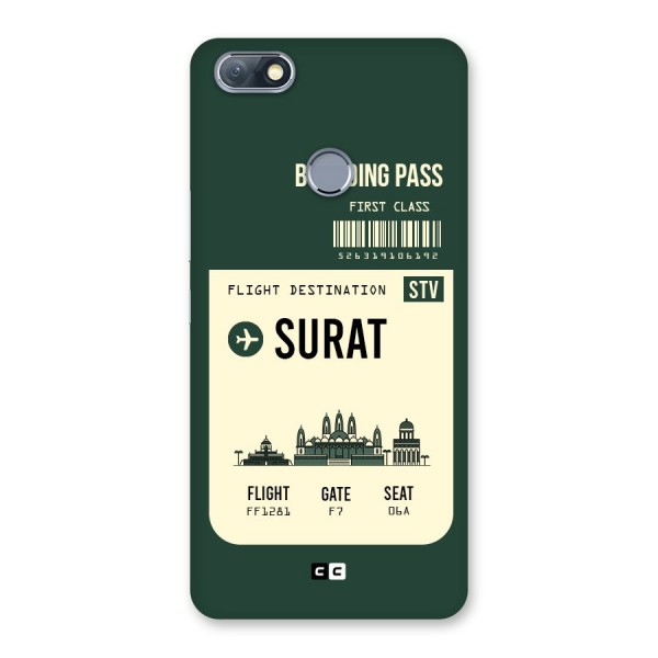 Surat Boarding Pass Back Case for Infinix Note 5