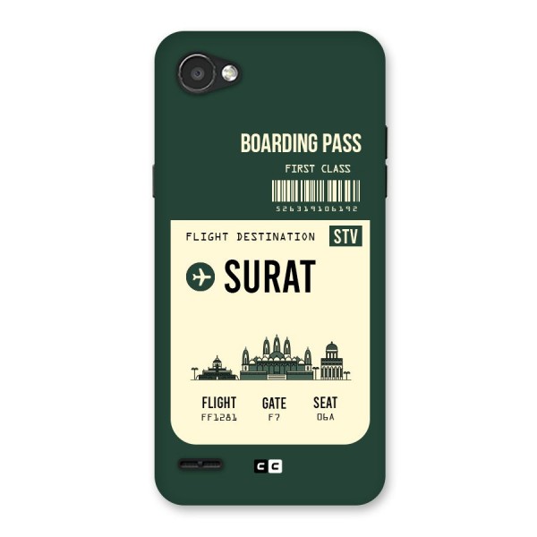Surat Boarding Pass Back Case for LG Q6