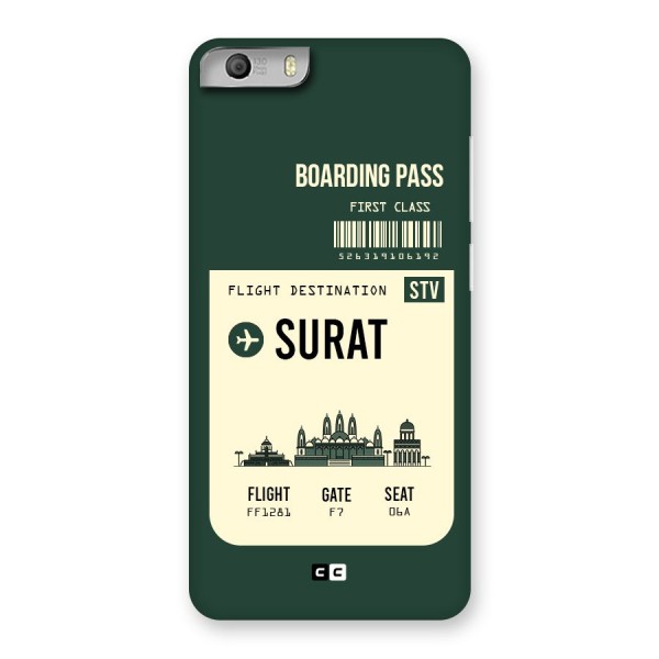 Surat Boarding Pass Back Case for Micromax Canvas Knight 2