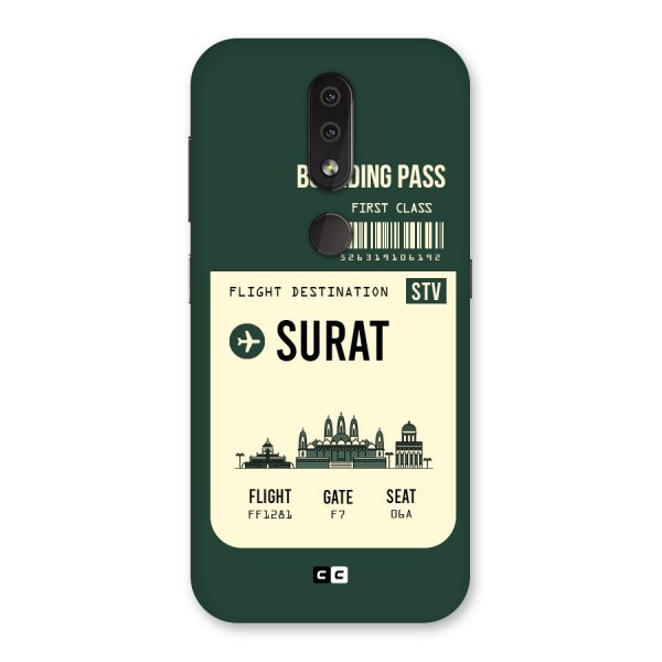 Surat Boarding Pass Back Case for Nokia 4.2