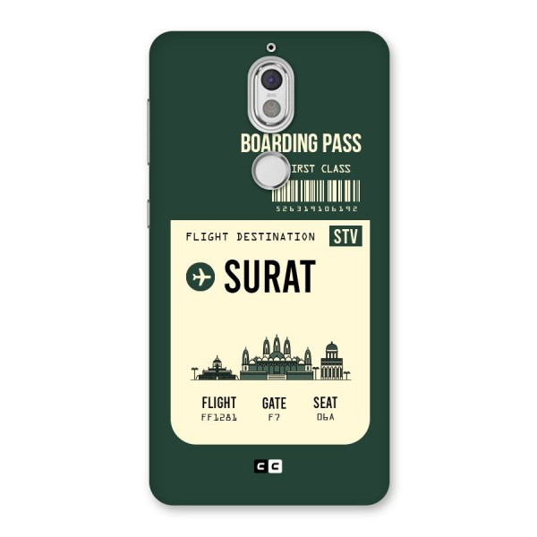 Surat Boarding Pass Back Case for Nokia 7