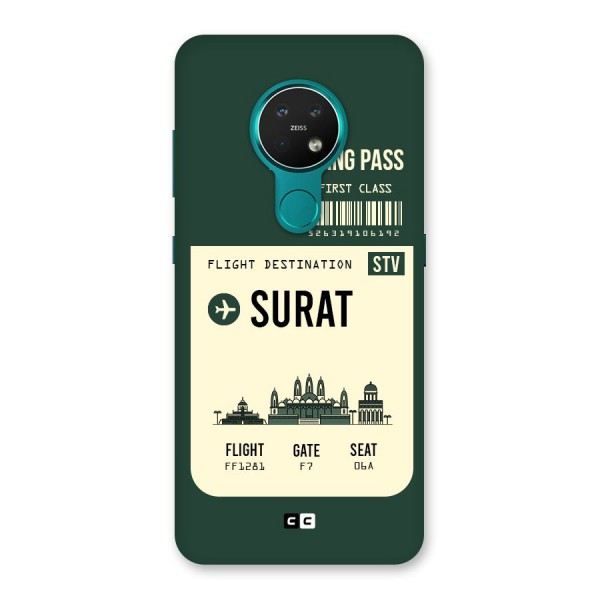 Surat Boarding Pass Back Case for Nokia 7.2