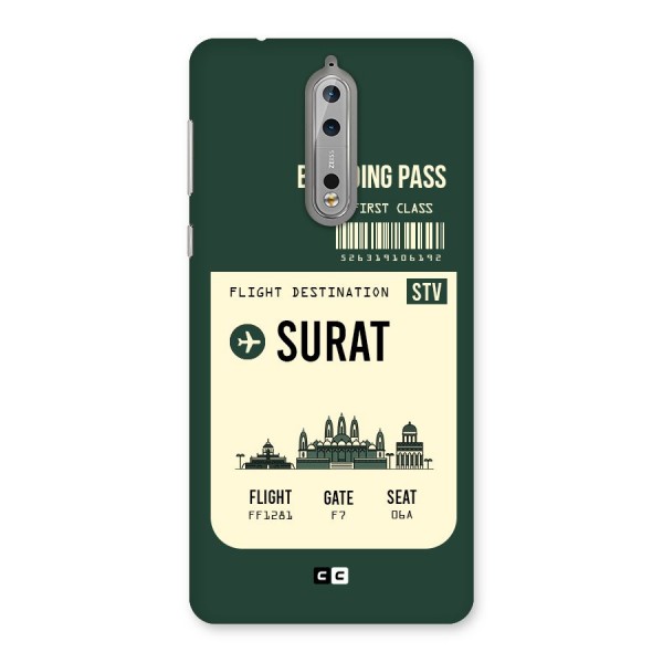 Surat Boarding Pass Back Case for Nokia 8