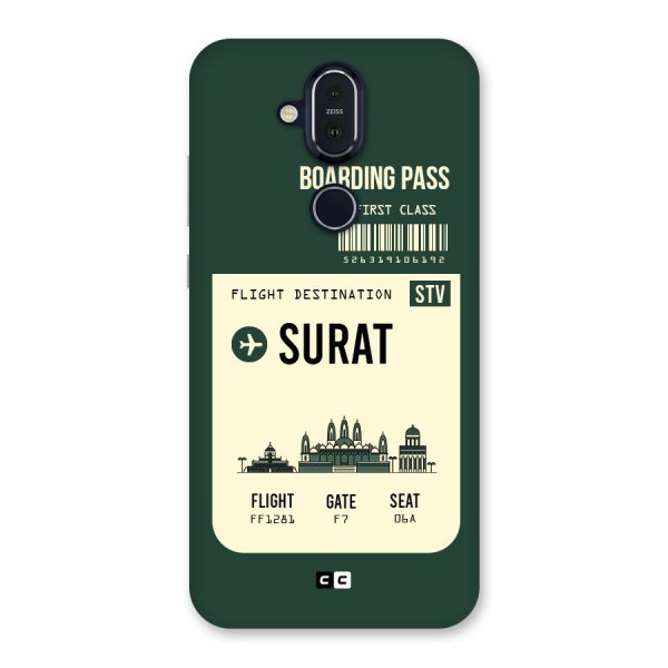 Surat Boarding Pass Back Case for Nokia 8.1