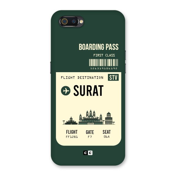 Surat Boarding Pass Back Case for Realme C2