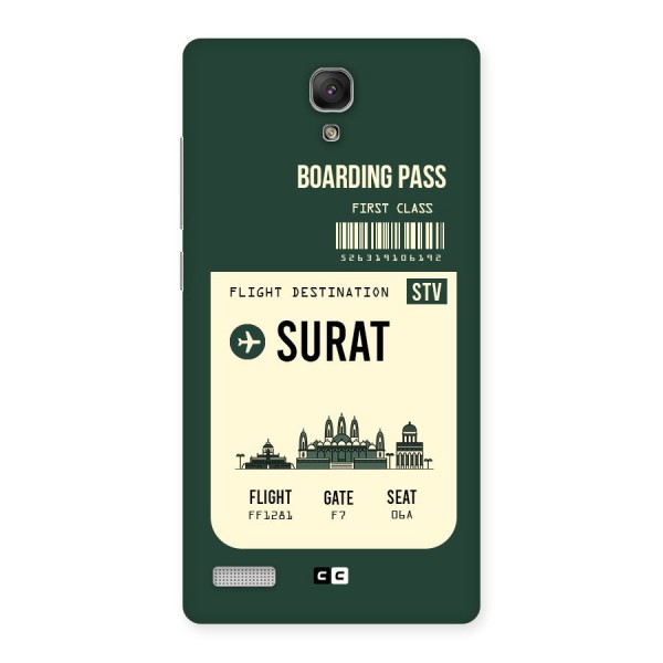 Surat Boarding Pass Back Case for Redmi Note