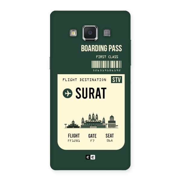 Surat Boarding Pass Back Case for Samsung Galaxy A5