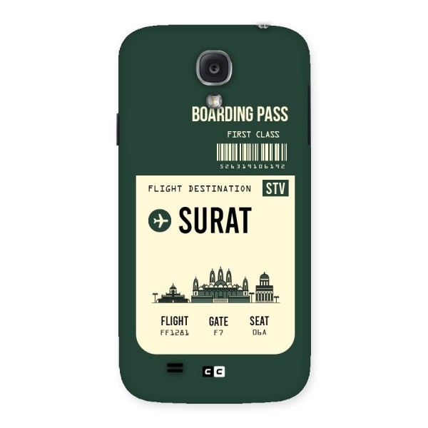 Surat Boarding Pass Back Case for Samsung Galaxy S4