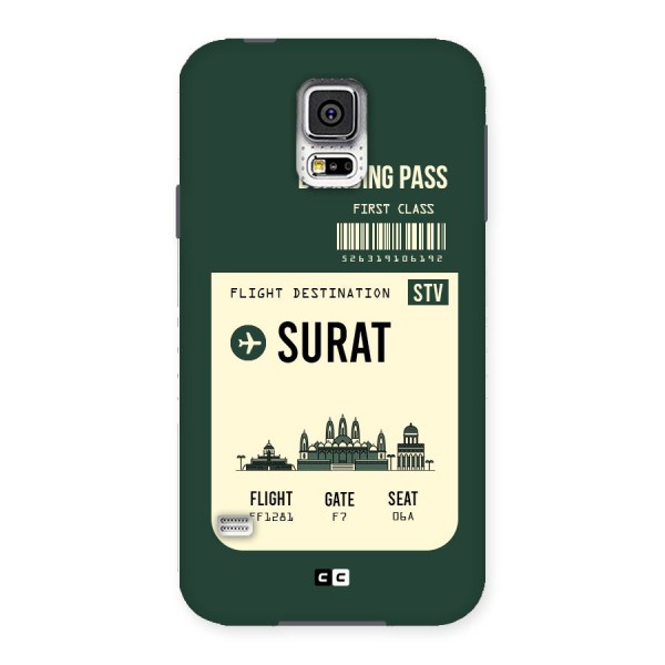 Surat Boarding Pass Back Case for Samsung Galaxy S5