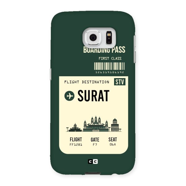 Surat Boarding Pass Back Case for Samsung Galaxy S6