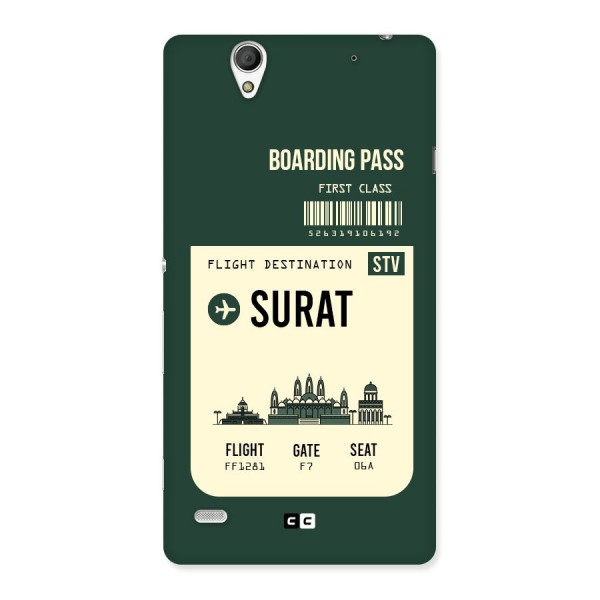 Surat Boarding Pass Back Case for Sony Xperia C4