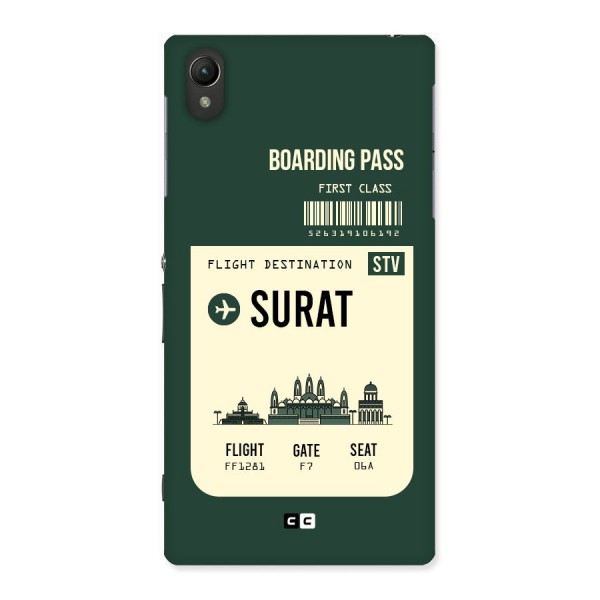 Surat Boarding Pass Back Case for Sony Xperia Z1