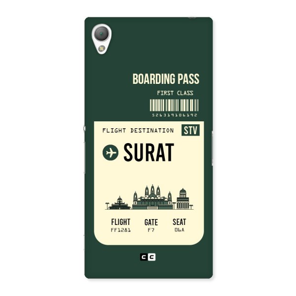 Surat Boarding Pass Back Case for Sony Xperia Z3
