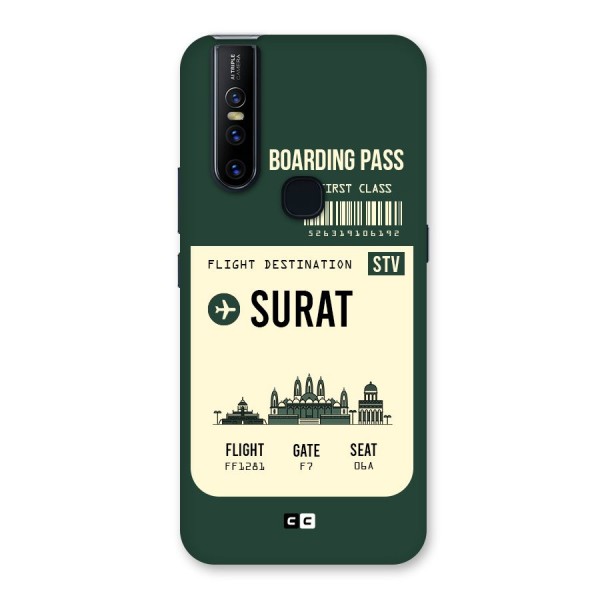 Surat Boarding Pass Back Case for Vivo V15