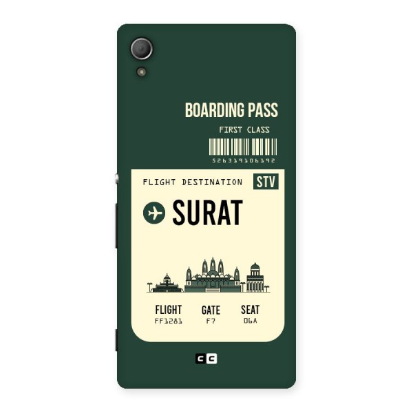 Surat Boarding Pass Back Case for Xperia Z4