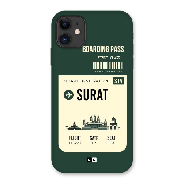 Surat Boarding Pass Back Case for iPhone 11