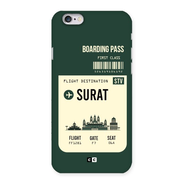 Surat Boarding Pass Back Case for iPhone 6 6S