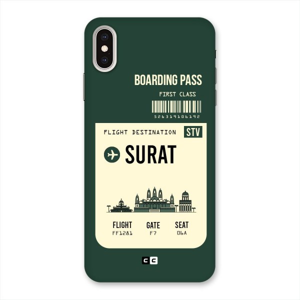 Surat Boarding Pass Back Case for iPhone XS Max