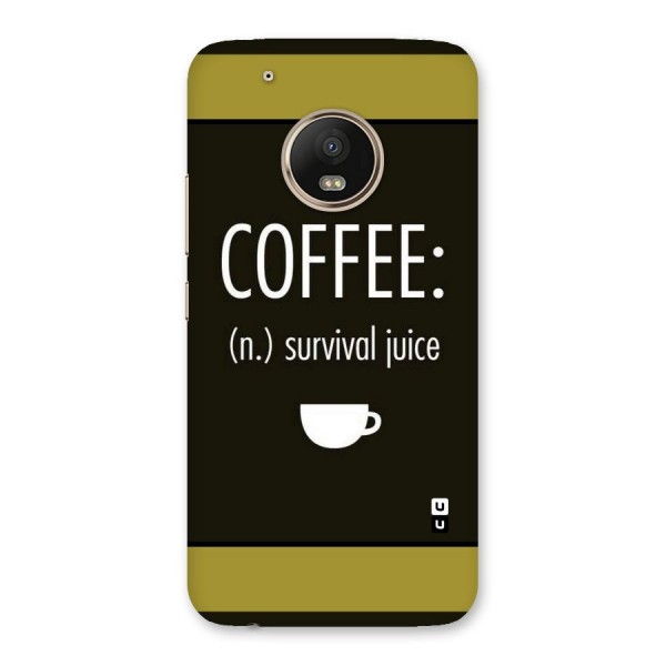 Survival Juice Back Case for Moto G5 Plus