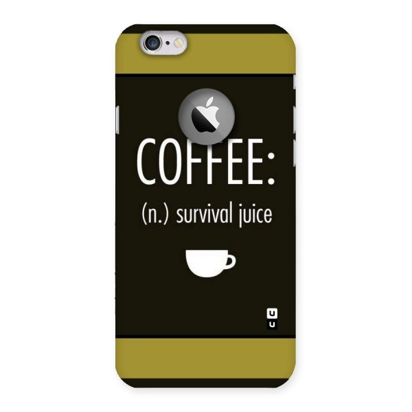 Survival Juice Back Case for iPhone 6 Logo Cut