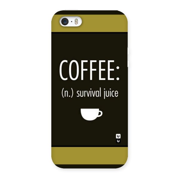 Survival Juice Back Case for iPhone SE