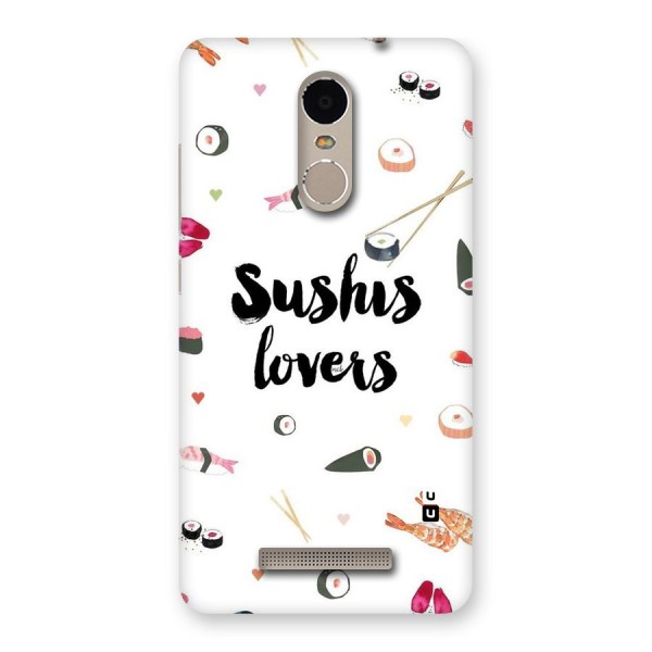 Sushi Lovers Back Case for Xiaomi Redmi Note 3