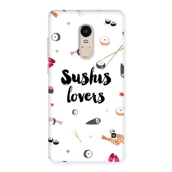 Sushi Lovers Back Case for Xiaomi Redmi Note 4