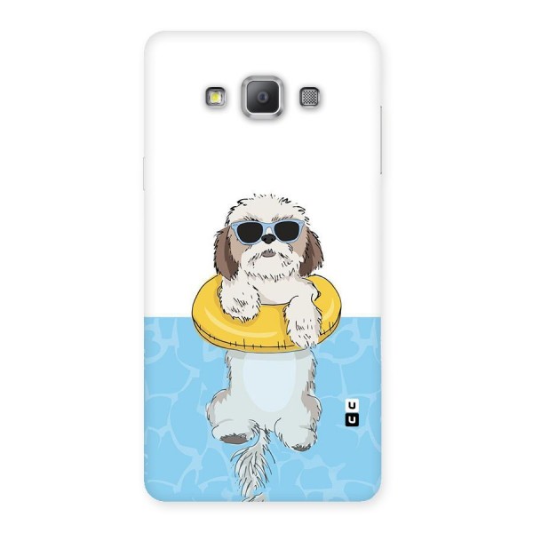 Swimming Doggo Back Case for Galaxy A7