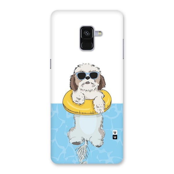 Swimming Doggo Back Case for Galaxy A8 Plus