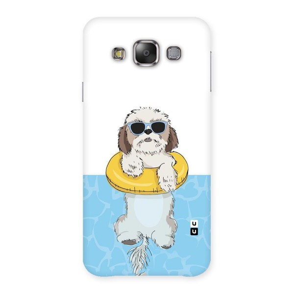 Swimming Doggo Back Case for Galaxy E7