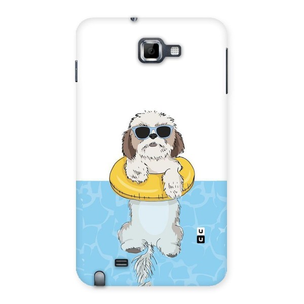 Swimming Doggo Back Case for Galaxy Note