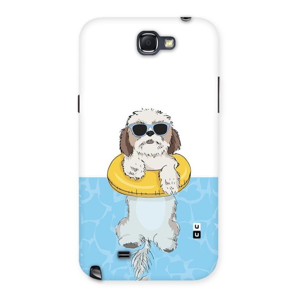 Swimming Doggo Back Case for Galaxy Note 2