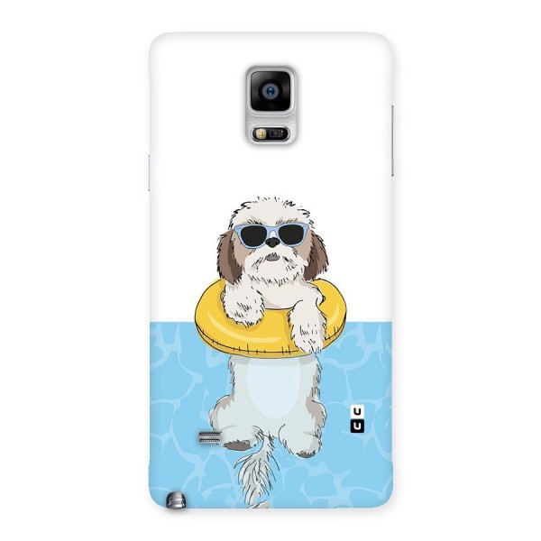 Swimming Doggo Back Case for Galaxy Note 4