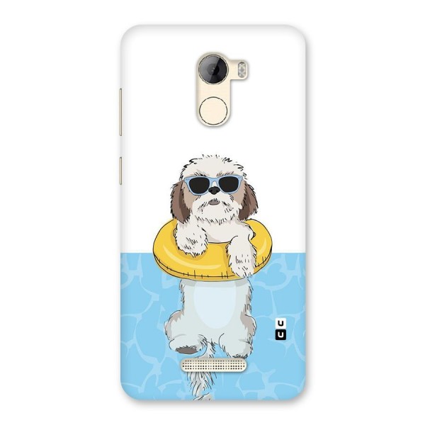 Swimming Doggo Back Case for Gionee A1 LIte