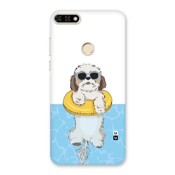 Swimming Doggo Back Case for Honor 7A