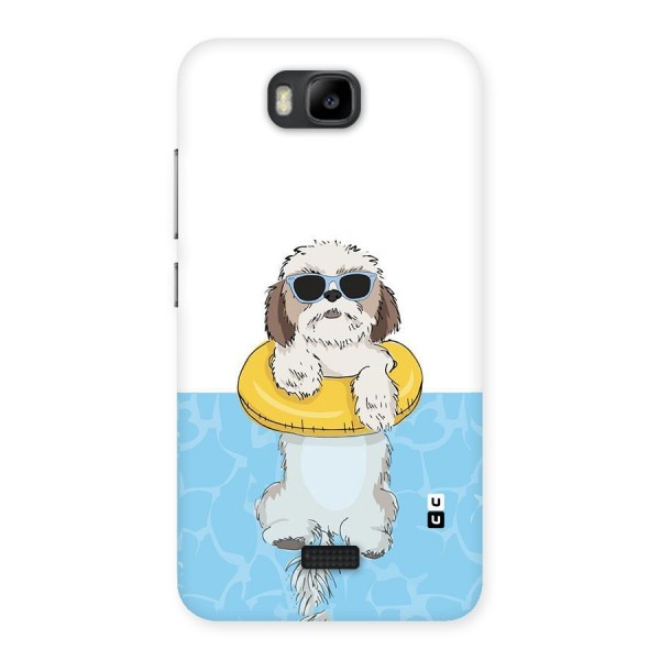 Swimming Doggo Back Case for Honor Bee