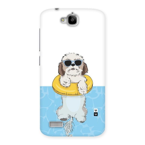 Swimming Doggo Back Case for Honor Holly