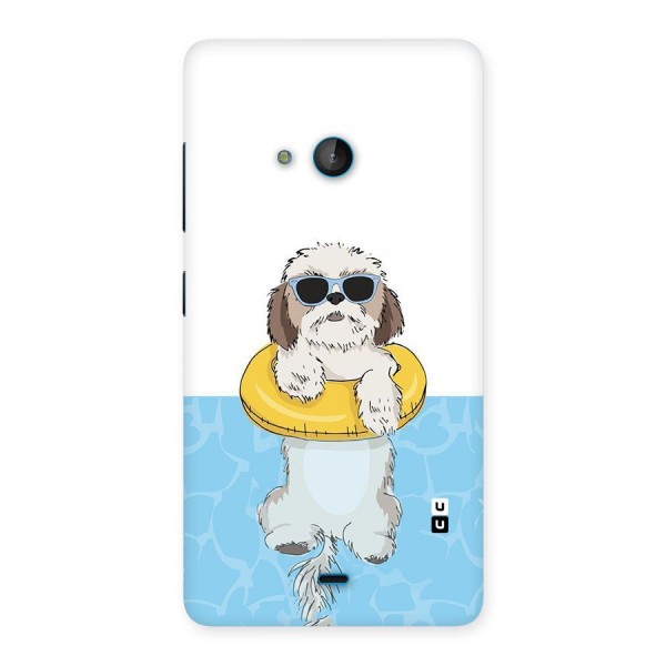 Swimming Doggo Back Case for Lumia 540