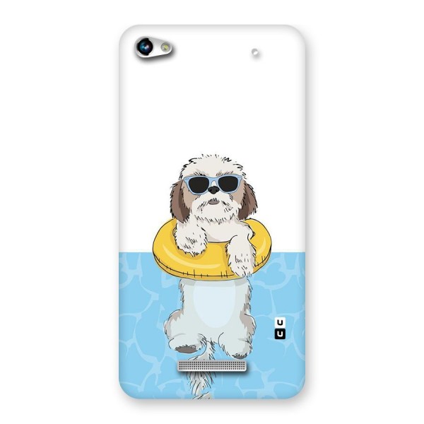 Swimming Doggo Back Case for Micromax Hue 2