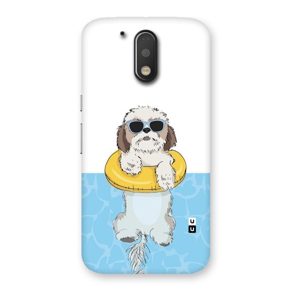 Swimming Doggo Back Case for Motorola Moto G4