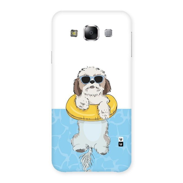 Swimming Doggo Back Case for Samsung Galaxy E5