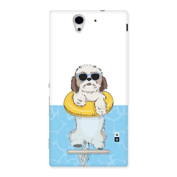 Swimming Doggo Back Case for Sony Xperia C3