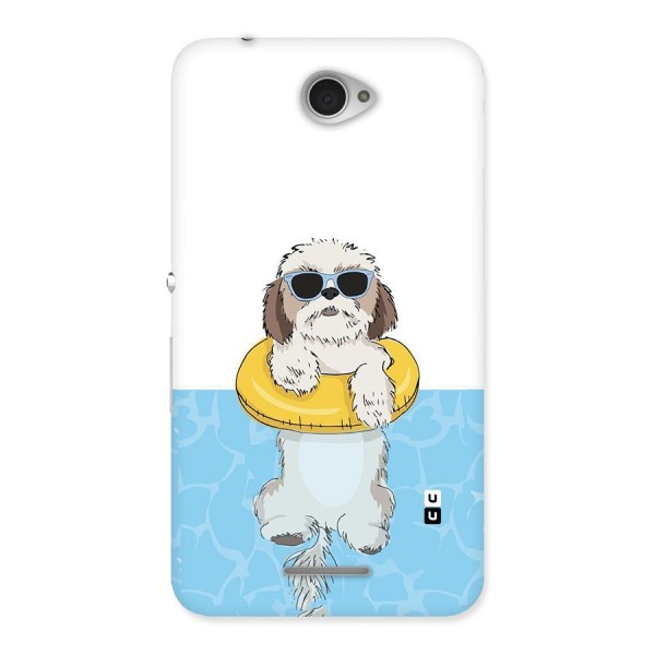 Swimming Doggo Back Case for Sony Xperia E4