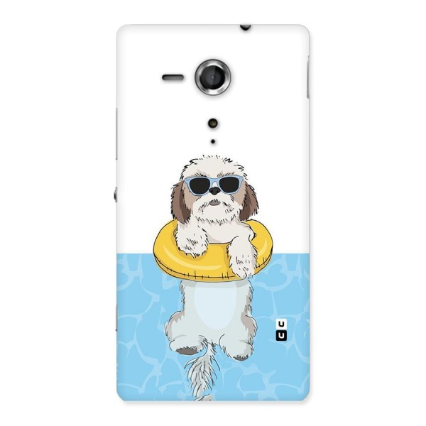 Swimming Doggo Back Case for Sony Xperia SP