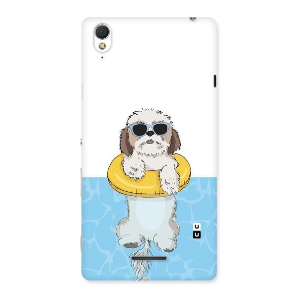 Swimming Doggo Back Case for Sony Xperia T3