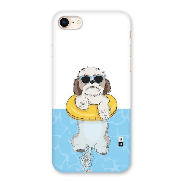 Swimming Doggo Back Case for iPhone 8