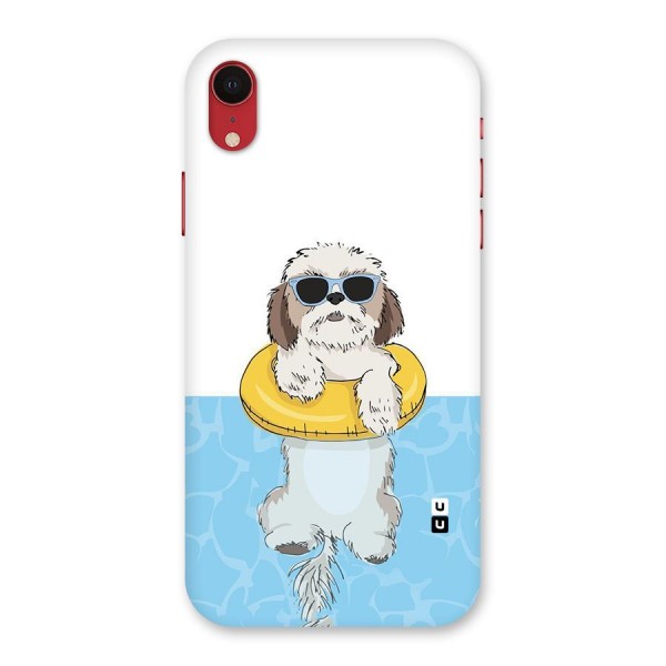 Swimming Doggo Back Case for iPhone XR